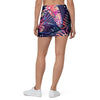 Neon Palm Leaf Hawaiian Print Mini Skirt-grizzshop