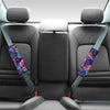 Neon Palm Leaf Hawaiian Print Seat Belt Cover-grizzshop