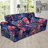 Neon Palm Leaf Hawaiian Print Sofa Cover-grizzshop