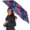 Neon Palm Leaf Hawaiian Print Umbrella-grizzshop