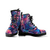 Neon Palm Leaf Hawaiian Print Women's Boots-grizzshop