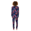 Neon Palm Leaf Hawaiian Print Women's Pajamas-grizzshop