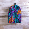 Neon Palm Leaf Tropical Print Backpack-grizzshop