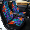 Neon Palm Leaf Tropical Print Car Seat Covers-grizzshop