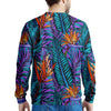 Neon Palm Leaf Tropical Print Men's Sweatshirt-grizzshop