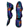 Neon Palm Leaf Tropical Print Muay Thai Shin Guard-grizzshop