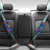 Neon Palm Leaf Tropical Print Seat Belt Cover-grizzshop