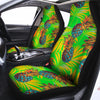 Neon Pineapple Hawaiian Print Car Seat Covers-grizzshop