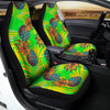 Neon Pineapple Hawaiian Print Car Seat Covers-grizzshop