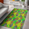 Neon Pineapple Hawaiian Print Floor Mat-grizzshop