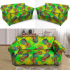 Neon Pineapple Hawaiian Print Loveseat Cover-grizzshop