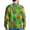 Neon Pineapple Hawaiian Print Men's Sweatshirt-grizzshop