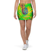 Neon Pineapple Hawaiian Print Mini Skirt-grizzshop