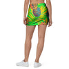 Neon Pineapple Hawaiian Print Mini Skirt-grizzshop