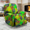 Neon Pineapple Hawaiian Print Recliner Cover-grizzshop