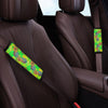 Neon Pineapple Hawaiian Print Seat Belt Cover-grizzshop