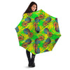 Neon Pineapple Hawaiian Print Umbrella-grizzshop