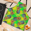 Neon Pineapple Hawaiian Print Women's Apron-grizzshop