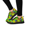 Neon Pineapple Hawaiian Print Women's Sneakers-grizzshop