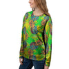 Neon Pineapple Hawaiian Print Women's Sweatshirt-grizzshop