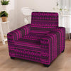 Neon Pink Ethic Aztec Print Armchair Cover-grizzshop