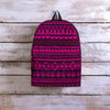 Neon Pink Ethic Aztec Print Backpack-grizzshop