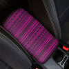 Neon Pink Ethic Aztec Print Car Console Cover-grizzshop