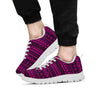 Neon Pink Ethic Aztec Print Men's Sneakers-grizzshop