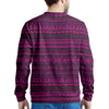 Neon Pink Ethic Aztec Print Men's Sweatshirt-grizzshop