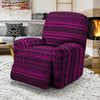 Neon Pink Ethic Aztec Print Recliner Cover-grizzshop