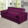 Neon Pink Ethic Aztec Print Sofa Cover-grizzshop