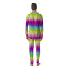 Neon Rainbow Light Blobs Print Pattern Men's Pajamas-grizzshop