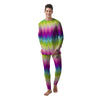 Neon Rainbow Light Blobs Print Pattern Men's Pajamas-grizzshop