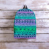 Neon Tribal Aztec Hand Drawn Backpack-grizzshop