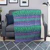 Neon Tribal Aztec Hand Drawn Blanket-grizzshop