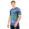 Neon Tribal Aztec Hand Drawn Men T Shirt-grizzshop