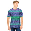 Neon Tribal Aztec Hand Drawn Men T Shirt-grizzshop