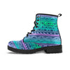 Neon Tribal Aztec Hand Drawn Men's Boots-grizzshop