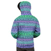 Neon Tribal Aztec Hand Drawn Men's Hoodie-grizzshop