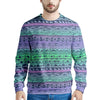 Neon Tribal Aztec Hand Drawn Men's Sweatshirt-grizzshop