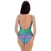 Neon Tribal Aztec Hand Drawn One Piece Swimsuite-grizzshop