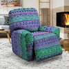 Neon Tribal Aztec Hand Drawn Recliner Cover-grizzshop