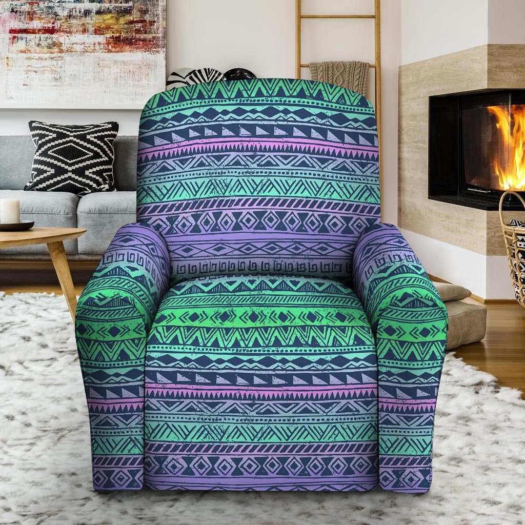 Neon Tribal Aztec Hand Drawn Recliner Cover-grizzshop