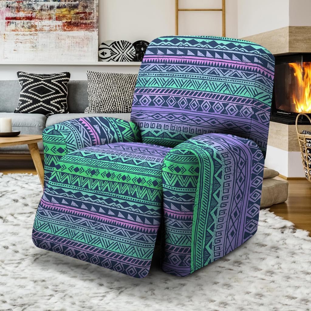 Neon Tribal Aztec Hand Drawn Recliner Cover-grizzshop