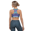 Neon Tribal Aztec Hand Drawn Sports Bra-grizzshop