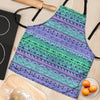 Neon Tribal Aztec Hand Drawn Women's Apron-grizzshop