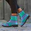 Neon Tribal Aztec Hand Drawn Women's Boots-grizzshop