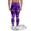 Neon Tropical Foliage And Leave Print Pattern Men's Leggings-grizzshop