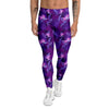 Neon Tropical Foliage And Leave Print Pattern Men's Leggings-grizzshop