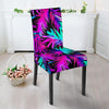 Neon Tropical Palm Leaves Hawaiian Pattern Print Chair Cover-grizzshop